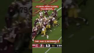 FSU allows touchdown with 12 men [upl. by Edlun]