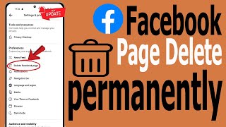 How To Delete Facebook Page [upl. by Debor]