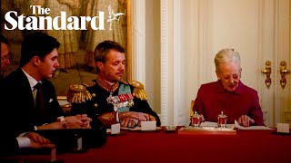 Denmark’s prime minister Frederik X proclaimed King of Denmark after Queen Margrethe abdicates [upl. by Luanni]