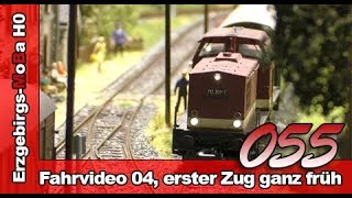 Folge 055  Fahrvideo 04 der erste Zug ganz früh am Morgen DeutschGerman [upl. by Adien471]