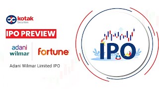 Adani Wilmar Limited IPO  IPO Preview  Upcoming IPO Details [upl. by Kcirtemed864]