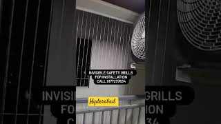 Invisible safety grills for high rise apartments  balconies stairs etc for installation call us [upl. by Novyat192]