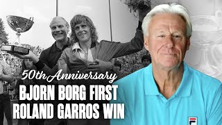 Bjorn Borg revisits his first Roland Garros title — 50 years later 🇫🇷 [upl. by Yusem]