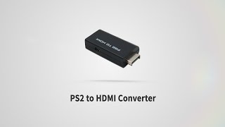 Mcbazel PS2 to HDMI Converter Adapter with 35mm Audio Jack  How to Set Up [upl. by Yetta705]