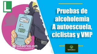 Pruebas de alcoholemia a alumnos de autoescuela ciclistas y VMP [upl. by Kcirded]