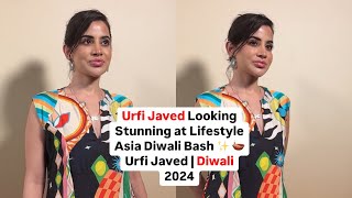 Urfi Javed Looking Stunning at Lifestyle Asia Diwali Bash ✨ 🪔 Urfi Javed  Diwali 2024 [upl. by Asile]