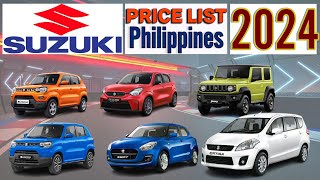 Suzuki cars Price List in Philippines 2024 [upl. by Reinaldos]