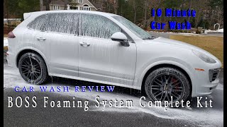 Fastest CAR WASH Griots Garage Boss Foaming System Complete Kit Review on a Porsche Cayenne GTS [upl. by Nared]