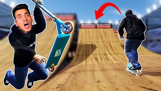 SCOOTERING A GIANT MEGA RAMP ScooterFlow [upl. by Maro]