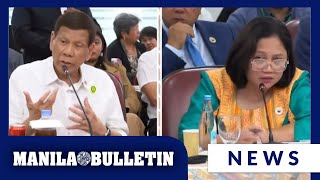 ‘You are not an investigator’ Tensions arise as Duterte slams Brosas [upl. by Mehetabel393]