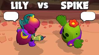 LILY vs SPIKE ⭐ Brawl Stars [upl. by Atiuqram]