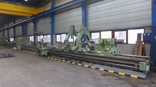 3356  Merli Clovis 70 lathe Drehmaschine shaft lathe axle schroefas MACH4METAL 1450 x 12000 mm [upl. by Scribner]