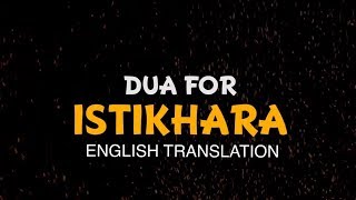 Istikhara dua with English Translation [upl. by Dasya]