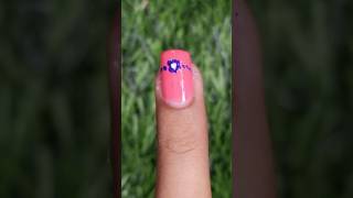 simple nail art 💅🌻 dotting art simple easy dottingnails viral DishasNailArt [upl. by Anelah500]