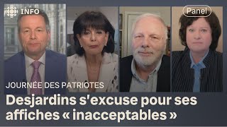 Desjardins souligne la Journée des patriotes avec un drapeau canadien  Mordus de politique [upl. by Navlys]