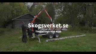 Timmervagn ASH 4000  Skogsverket [upl. by Elleinnad]