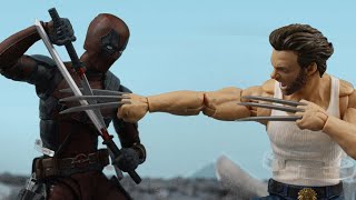 stop motion deadpool vs wolverine [upl. by Ravel]