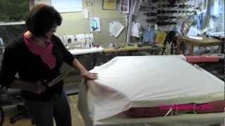 Upholstery How To Build A Tufted Headboard Part 4 Closing The Back [upl. by Kelda]