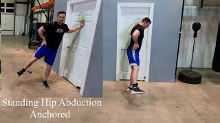 Standing Hip Abduction Using Resistance Bands  Strengthen Hip Muscles [upl. by Acinonrev]