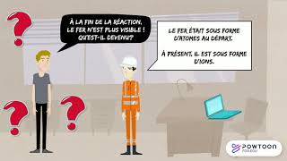 Réaction entre le fer et lacide chlorhydrique Niveau 3ème [upl. by Griffiths]