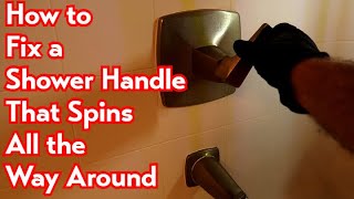 Shower Handle Spins Freely [upl. by Jecon]