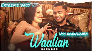 NEW PUNJABI SONG  Waalian Harnoor  EXTREME BASS BOOSTED SONG music song bass [upl. by Emolas]