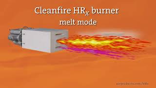 Cleanfire® HRx™ Oxyfuel Burner featuring Air Products Smart Technology  Air Products [upl. by Adnocahs]