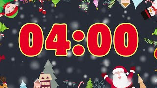 4 minute timer christmas with alarm at the end 🎵⏰ [upl. by Bergman]