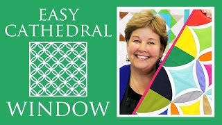 Make a Easy Cathedral Window Quilt with Jenny Doan of Missouri Star Video Tutorial [upl. by Blunt849]