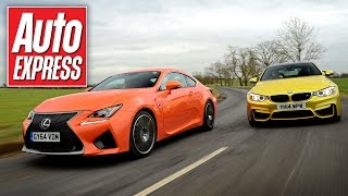 Lexus RC F vs BMW M4 supercoupe track battle [upl. by Ymor]