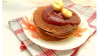 Pancake alla banana senza uova  Ricetta light [upl. by Enerod]