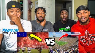 American Football Fans vs European Football Fans  Which Is Better [upl. by Maite]