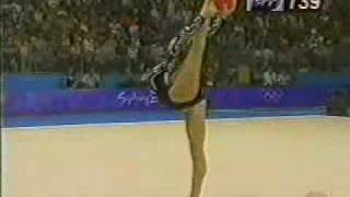 Olympic games Sydney 2000  Alina Kabaeva RUS ball final [upl. by Nonnaer]