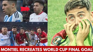 Montiel Recreates the World Cup Final Goal  Dybala in tears😥 [upl. by Ely]