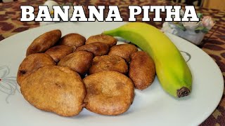 Banana pitha  banana handesh  kolar handesh banana  মজাদার কলার বড়া।কলার পিঠা  ramadan recipe [upl. by Swain]