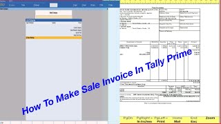 How to Enter a Sales Invoice in Tally Prime  StepbyStep Tutorial tallyprime [upl. by Annauqal544]