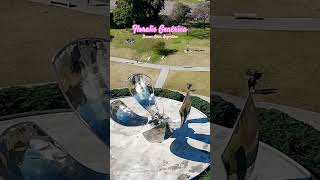 Floralis Genérica  Buenos Aires Argentina  Drone flower southamerica argentina floralis [upl. by Trude]