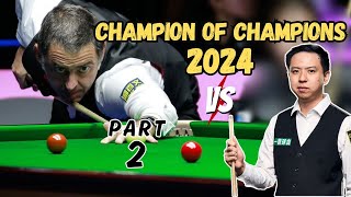 Ronnie OSullivan vs Xiao Guodong  Champion Of Champions Snooker 2024  Part 2 [upl. by Aelhsa]