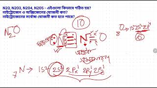 Nitrogen oxide structure explained in Bangla। N2O NO N2O5 NO2 N2O3 গঠন বিন্যাস। chemistry [upl. by Ardnuahs]