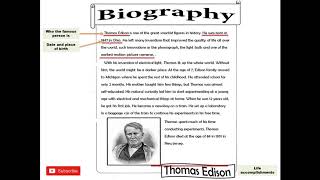 Writing Writing a biography [upl. by Mychal]