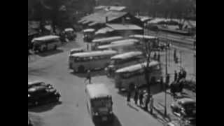 Bussar och tåg i Norrtälje 1946 [upl. by Okimuy991]