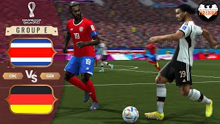 PES 6 Firebird Patch 23  Costa Rica v Germany  FIFA World Cup Qatar 22  Realistic Match Gameplay [upl. by Anita]