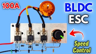 BLDC motor speed controller ESC using irfz44n mosfets [upl. by Vani]