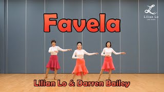 Favela  line dance by Lilian Lo and Darren Bailey Advanced [upl. by Eyatnod381]