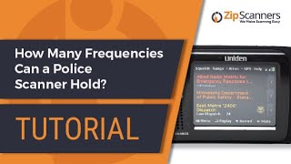 How Many Frequencies Can a Police Scanner Hold  Tutorial [upl. by Mensch]