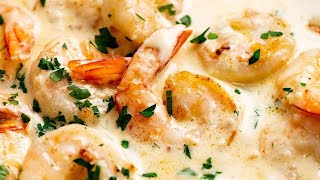 Creamy Garlic Prawns Shrimp [upl. by Eldrid]