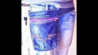 Bodytasche aus SecondHand Jeans [upl. by Dylane352]