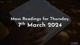 Catholic Mass Readings in English  March 7 2024 [upl. by Forlini315]