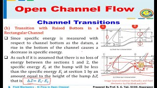 Channel Transitions  Open Channel Flow  Hydraulics and Fluid Mechanics [upl. by Eniar]