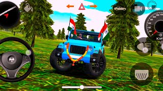 Dollar Song  Modified Mahindra Thar  Indian Cars Stimulator  Gameplay In Android Phone funny 10 [upl. by Bahe]